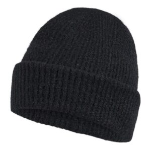 Wool uld Beanie - sort