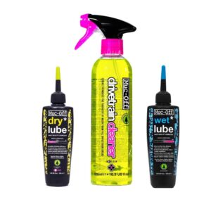 Muc Off Sampak Wet+Dry lube 120ml + Drivetrain Cleaner