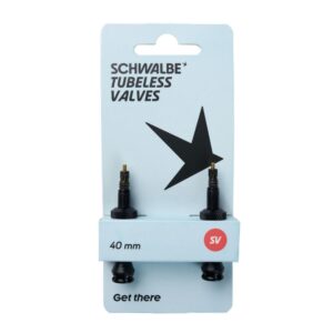 Schwalbe Tubeless ventiler 40mm sort