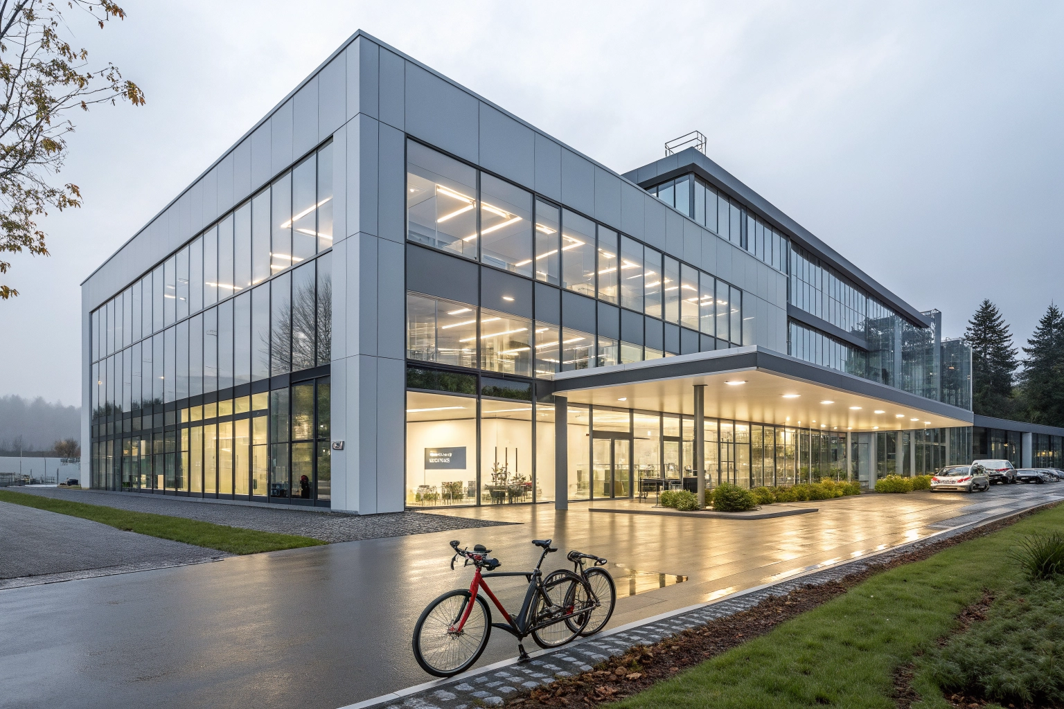 CUBE hovedkvarter i Tyskland, fokus på innovation og design.